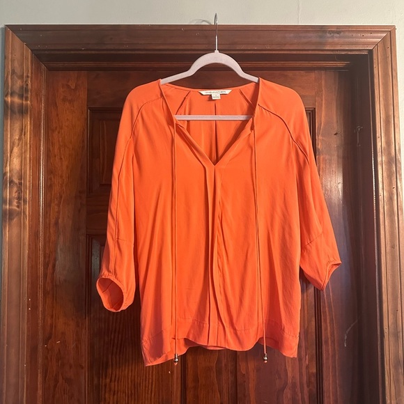 Women's Orange Blouse - Picture 1 of 3